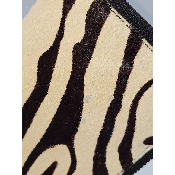 Loeffler Randall Women's Zebra Print Hair Calf Leather Wristlet Clutch 401 - Picture 7 of 14